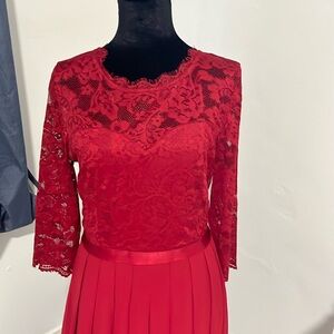 Vestido de gala rojo